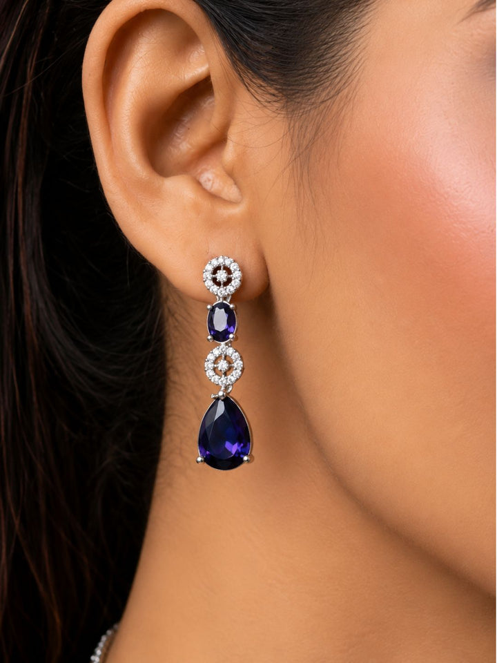 Nayra diamond necklace with earings set