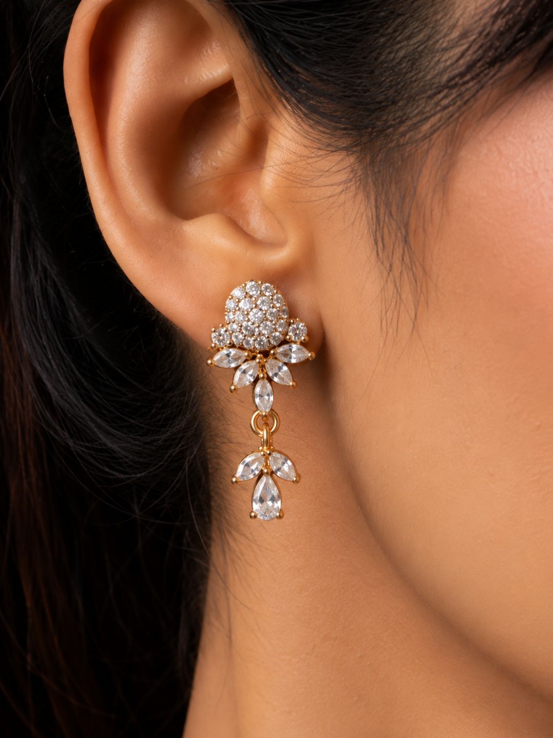 Nayra diamond Mangalsutra with earings set