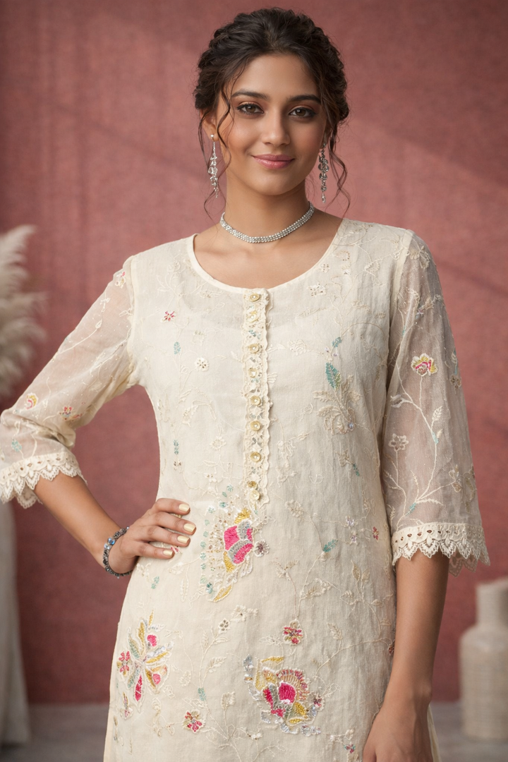 Anumeha daisy full work co-ord set