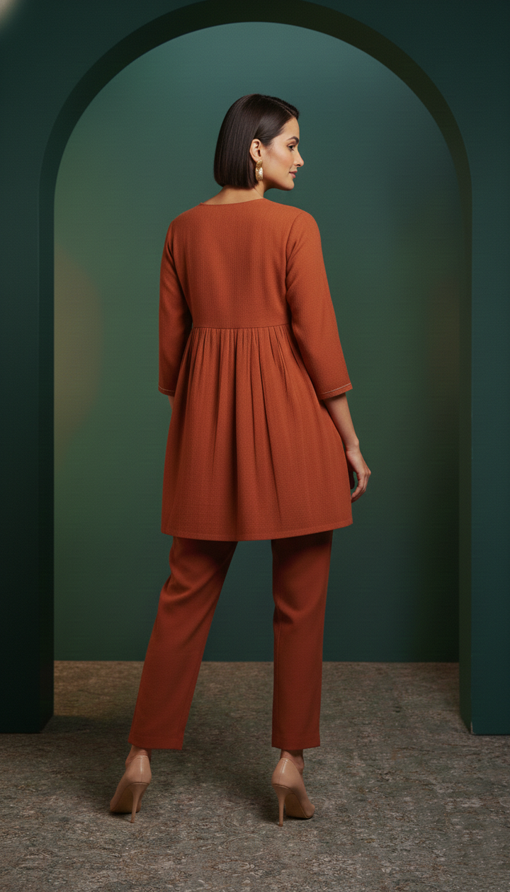 Rushali Mojo Embroidered Work Co-ord Set