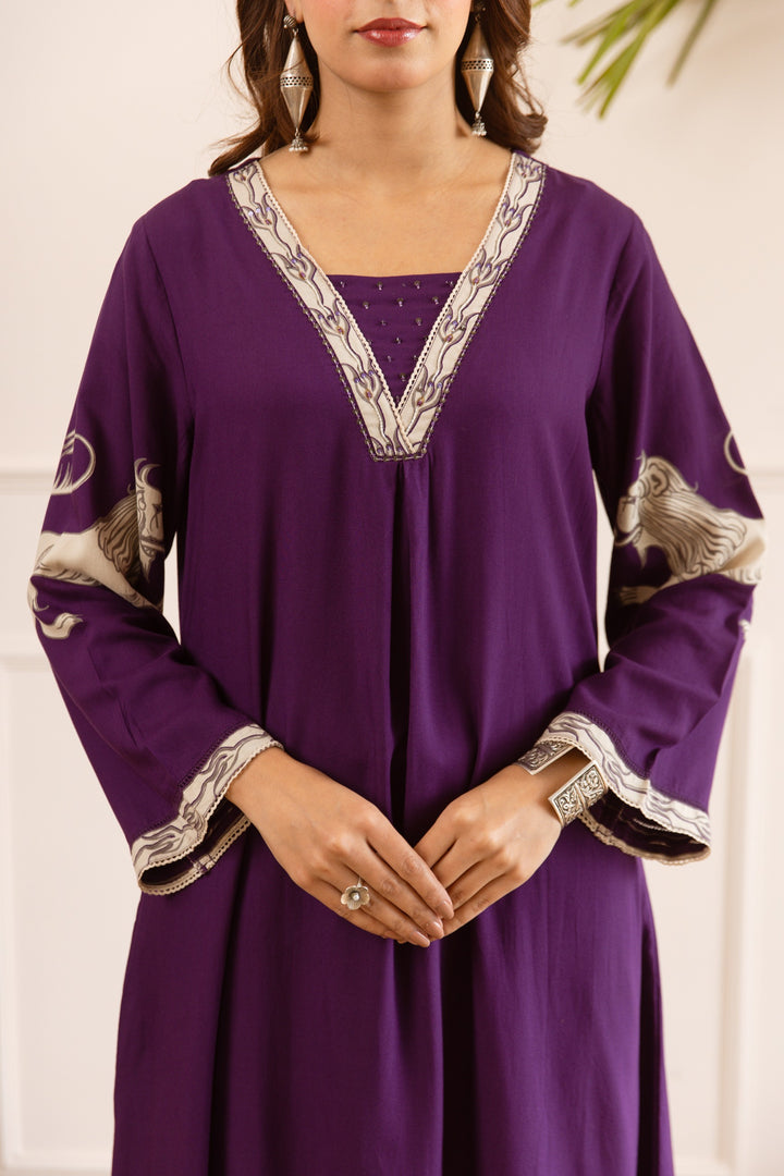 Karen munsell printed kurta pant set