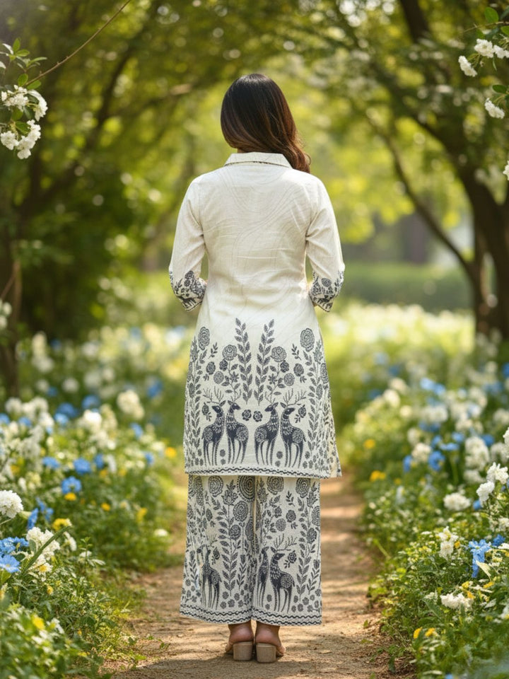 Reet Dove Embroidered Co-ord Set