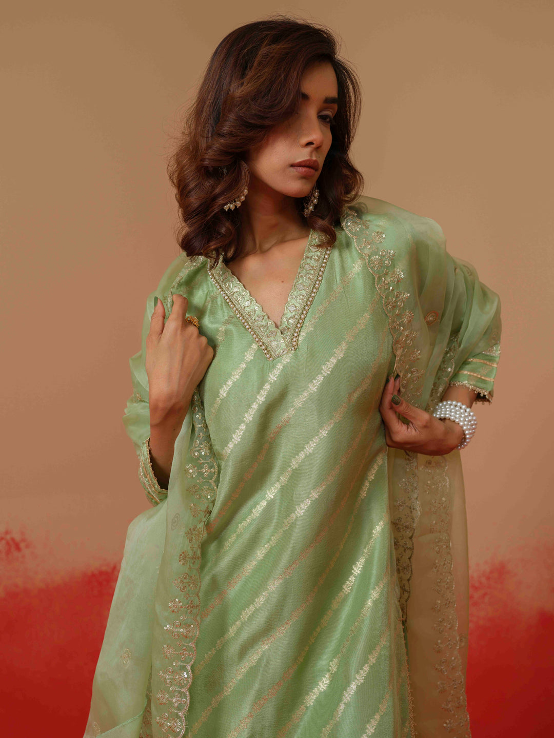Palash Minty Full Work Suit Set