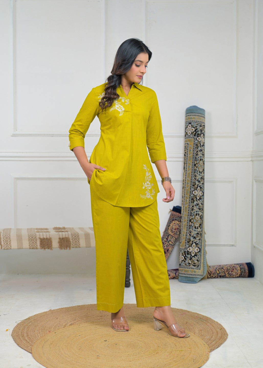 Ridhika Wattle Embroidered Co-ord Set