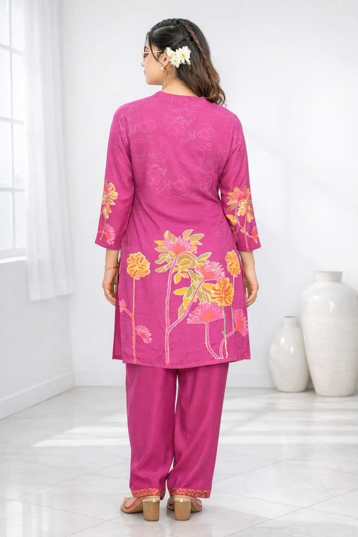 Palash flamingo premium co-ord set
