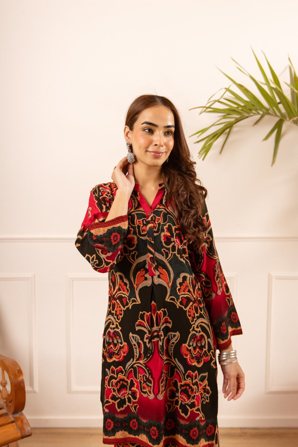 Karen ruby printed co-ord set