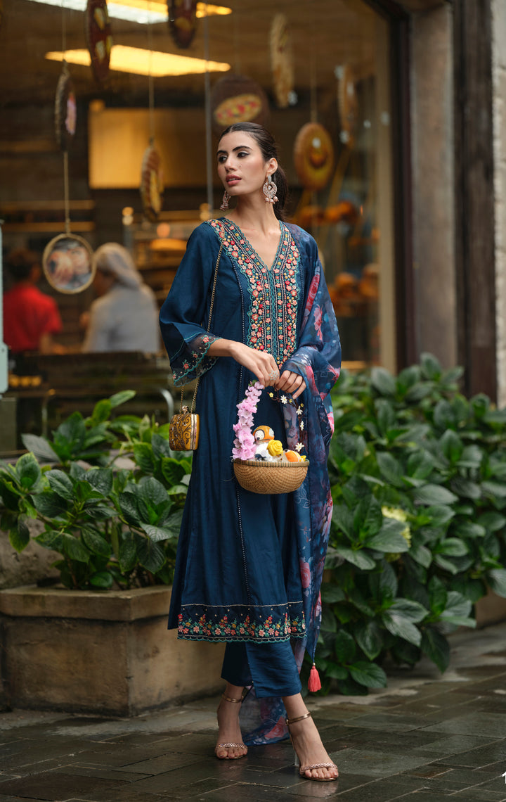 Meher Prussian Pakistani Full Work Suit Set