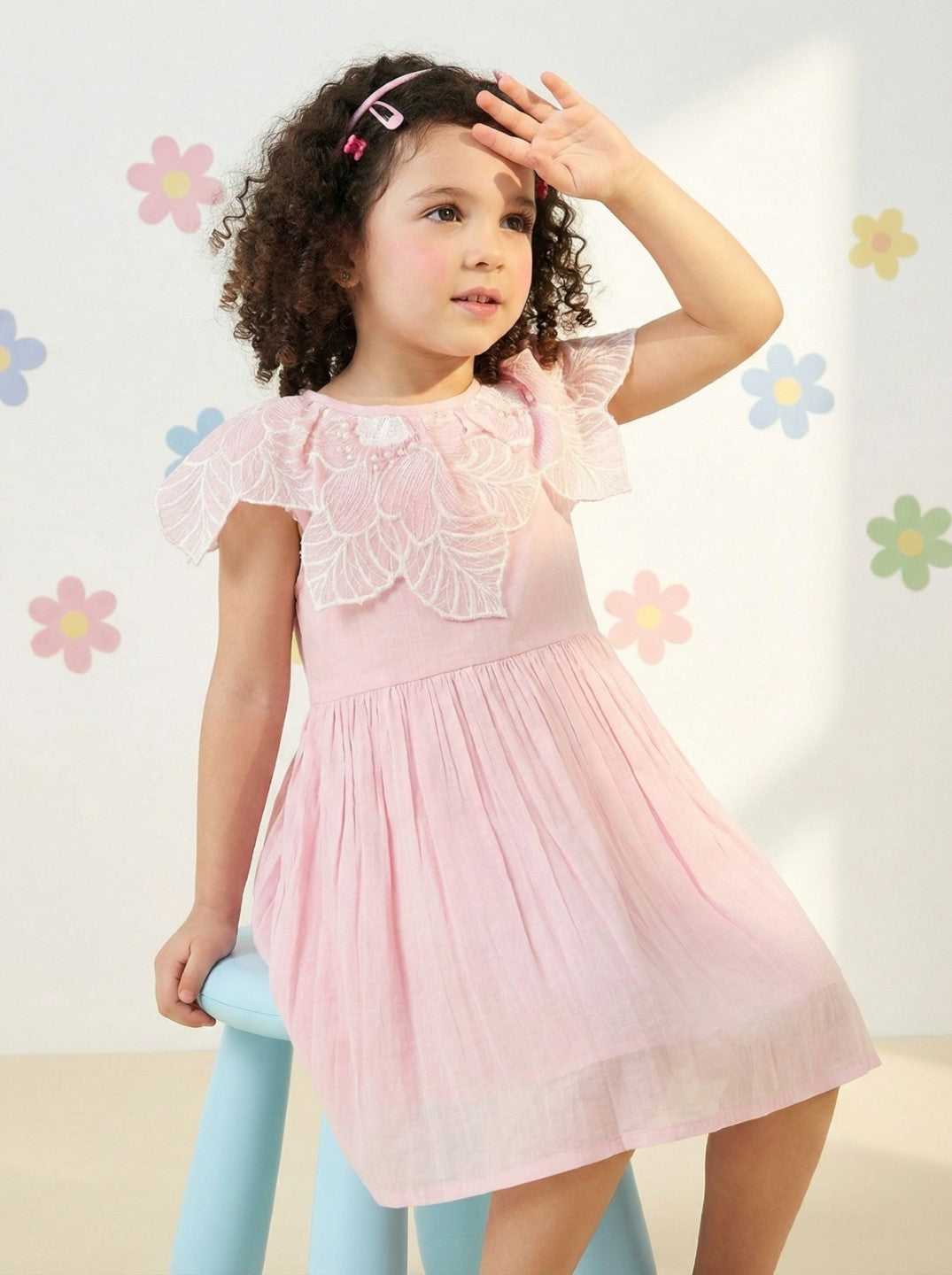 Joy Softpink Cotton Dress