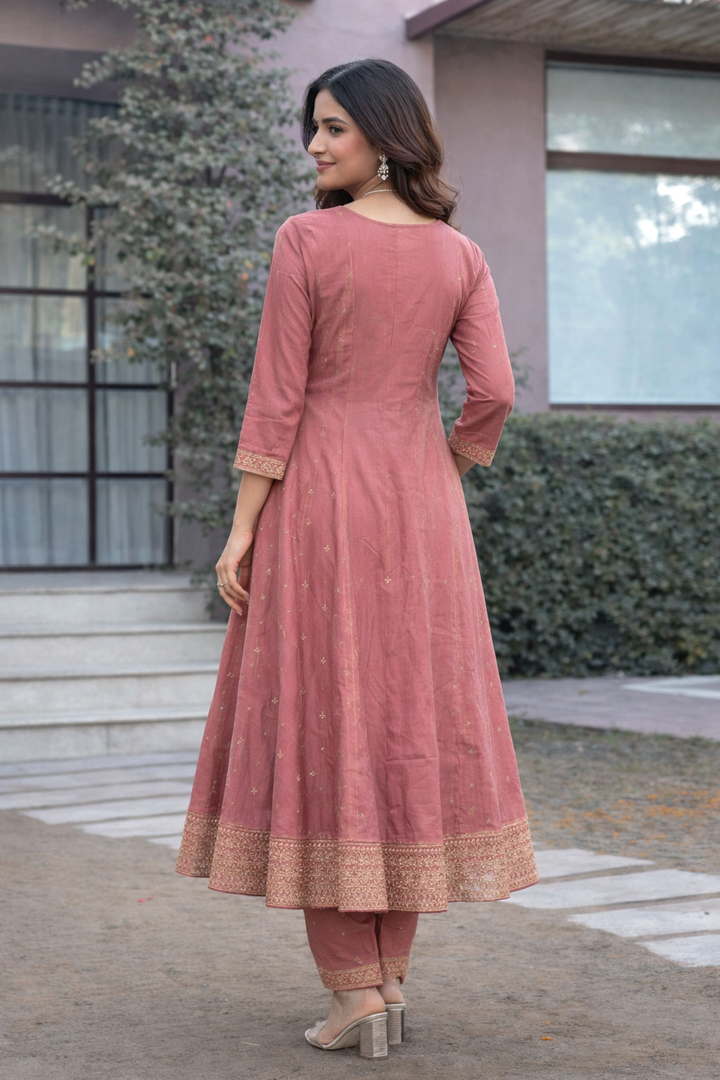 Shanti Flamingo Full Work Suit Set