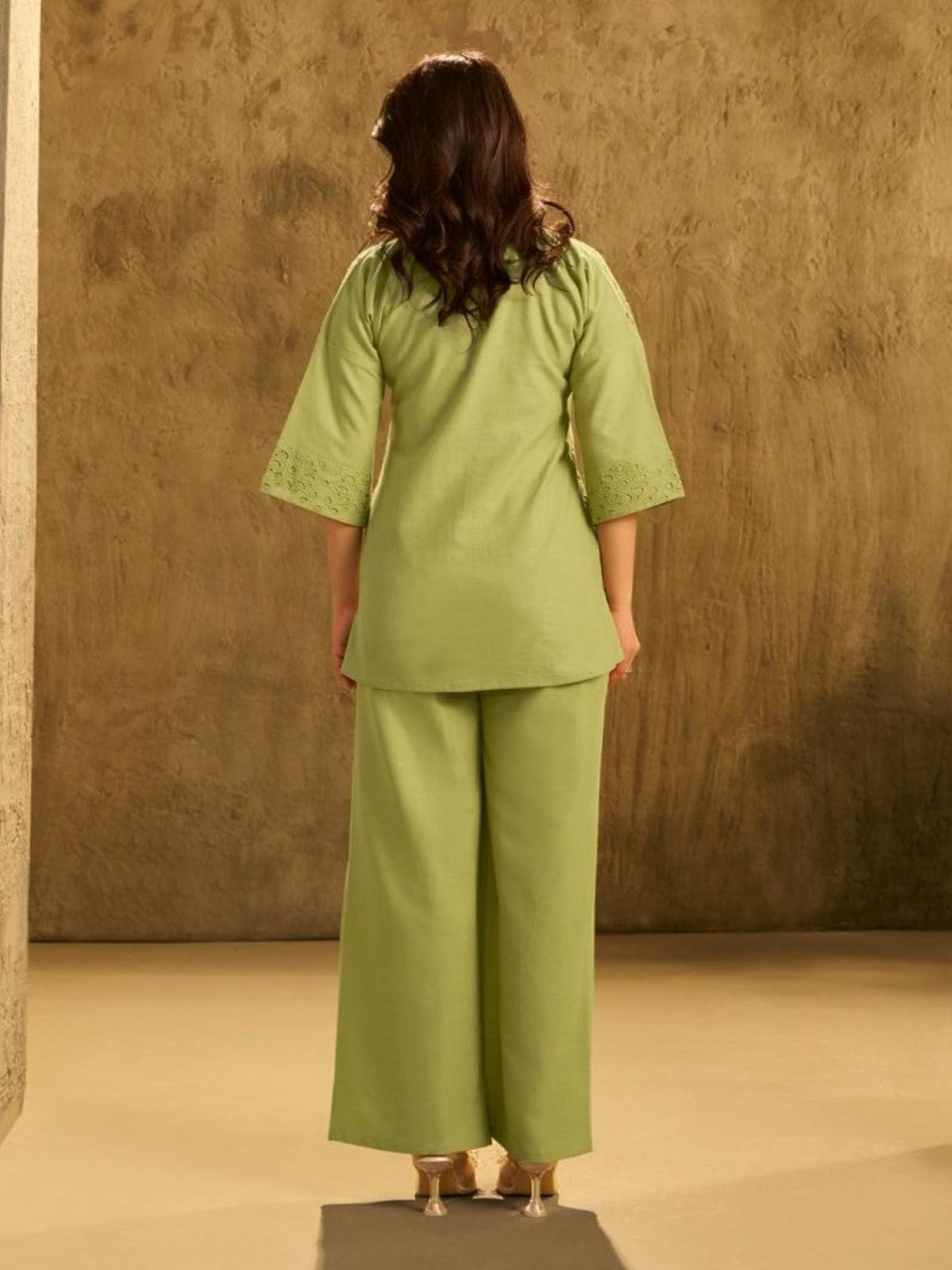 Arim fern embroidery Cotton Co-ord Set