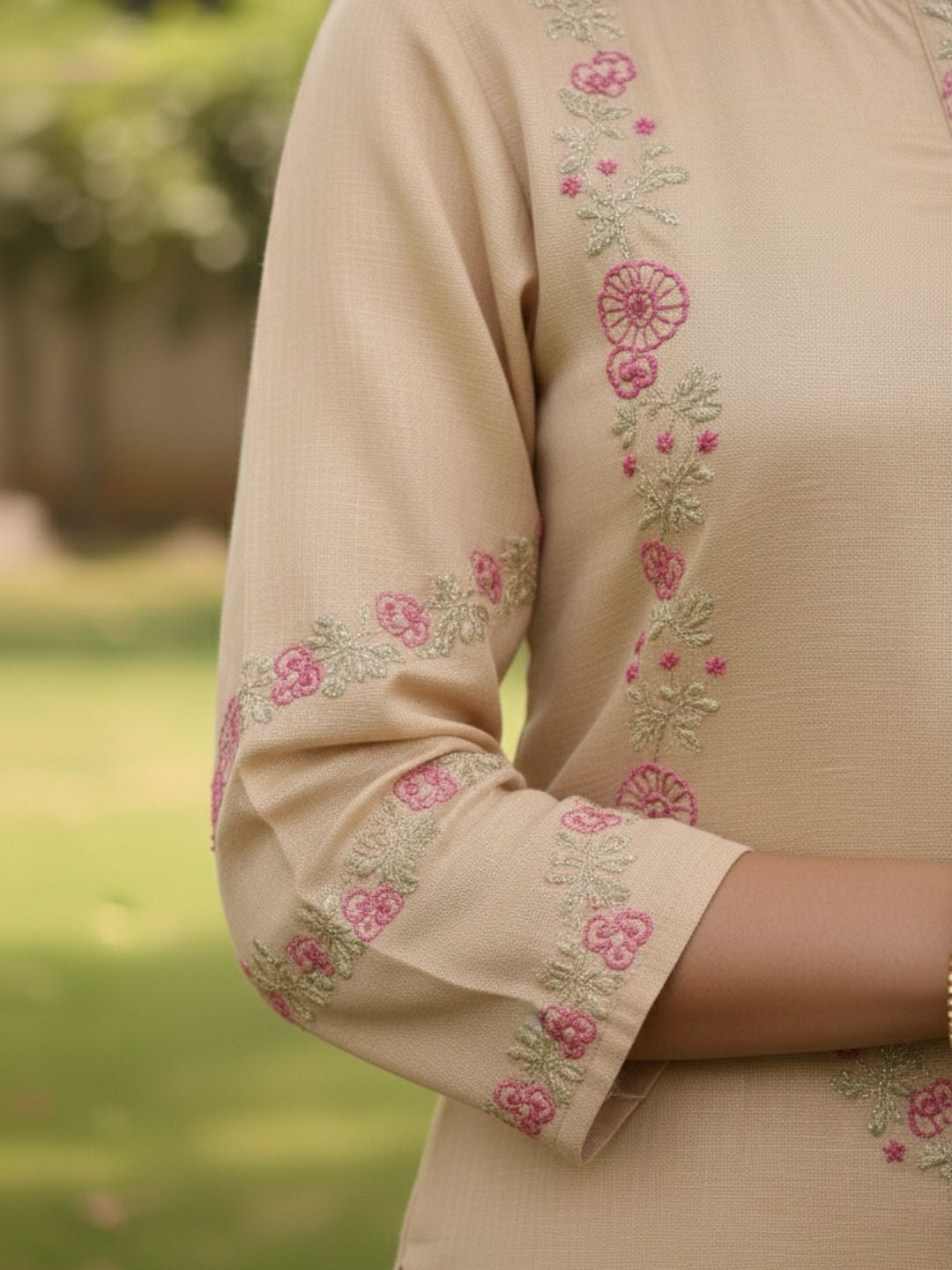 Raya Honey Embroidered Co-ord Set