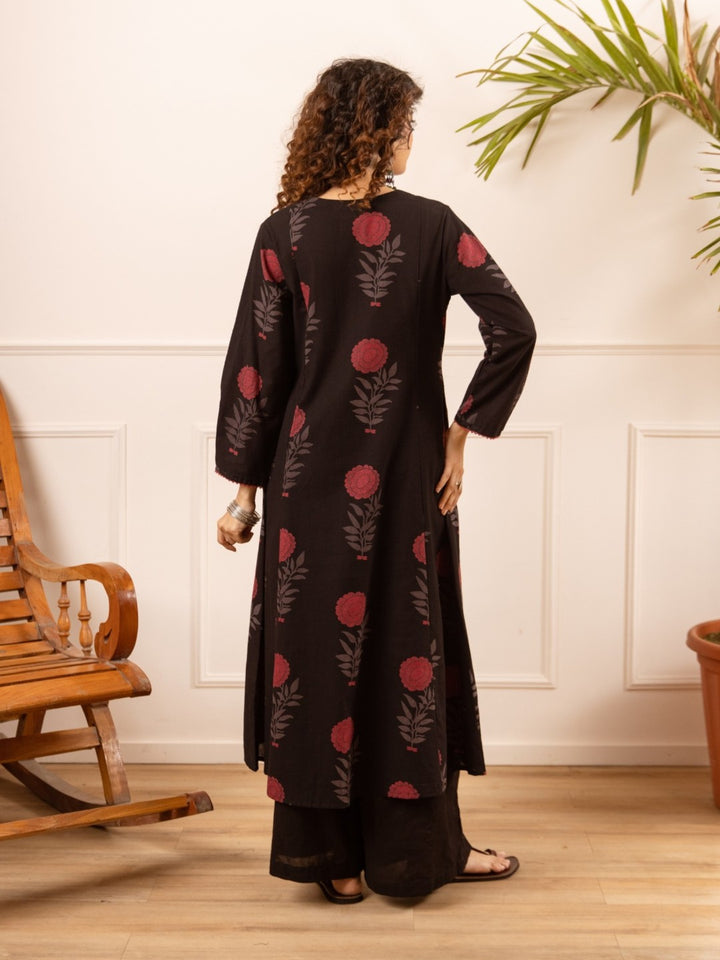 Karen Noir Cotton Kurta Pant set