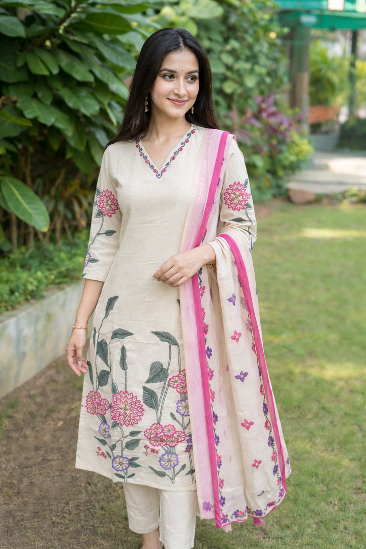 Kartar angel cotton suit set