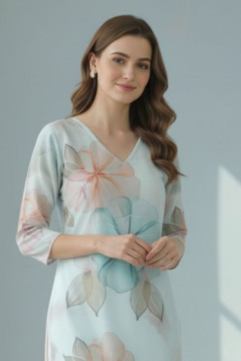 Yami Celeste Printed Kurti