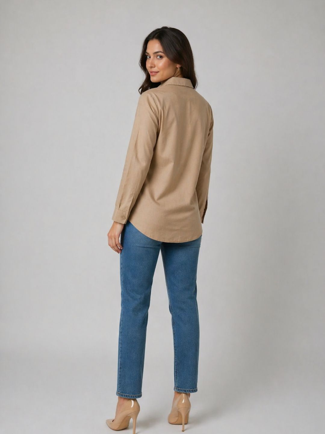 Drona Tuscan embroidery cotton shirt