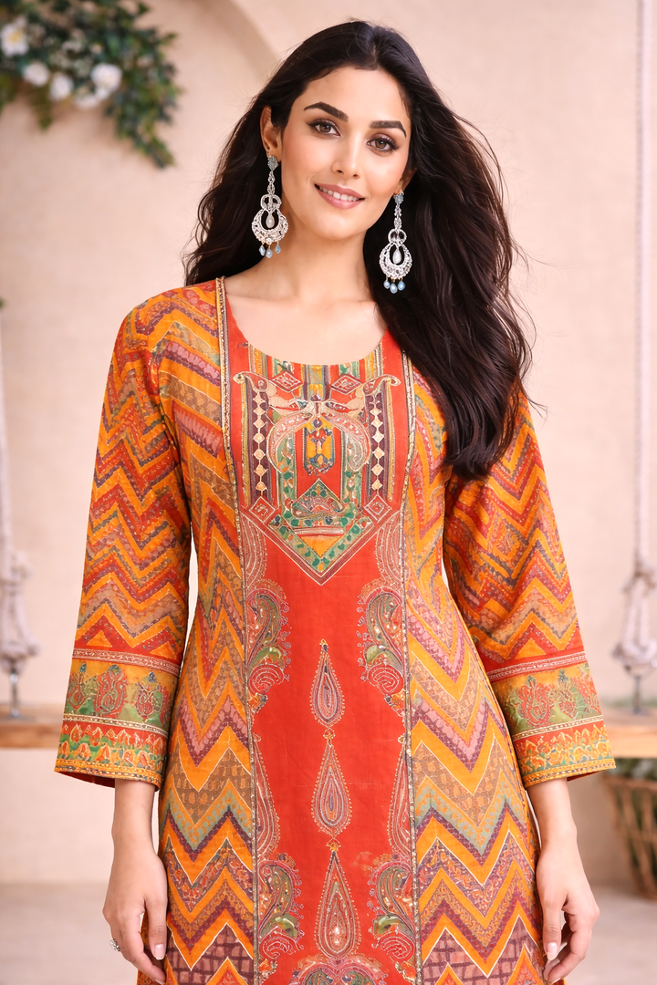 Morni amber full work suit set