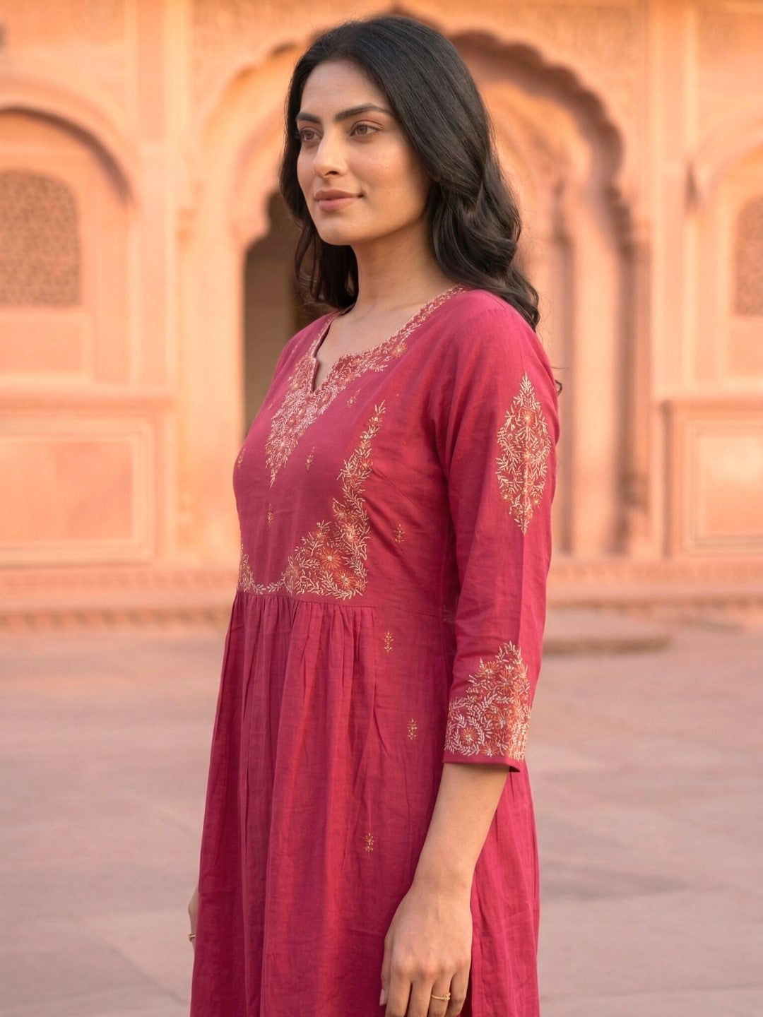 Chandri Mandy Embroidered Kurta Pant Set