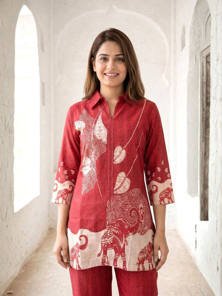 Akshara canta printed Cotton co-ord set
