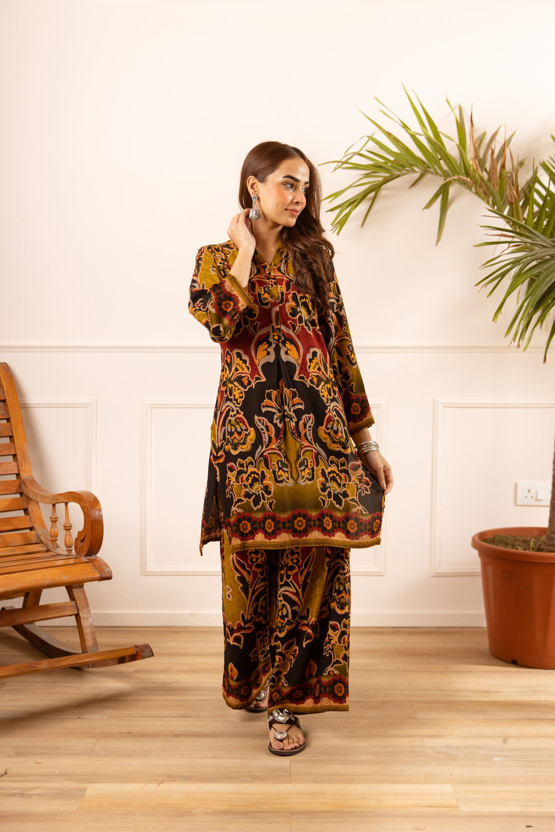 Karen russet printed Co-ord set