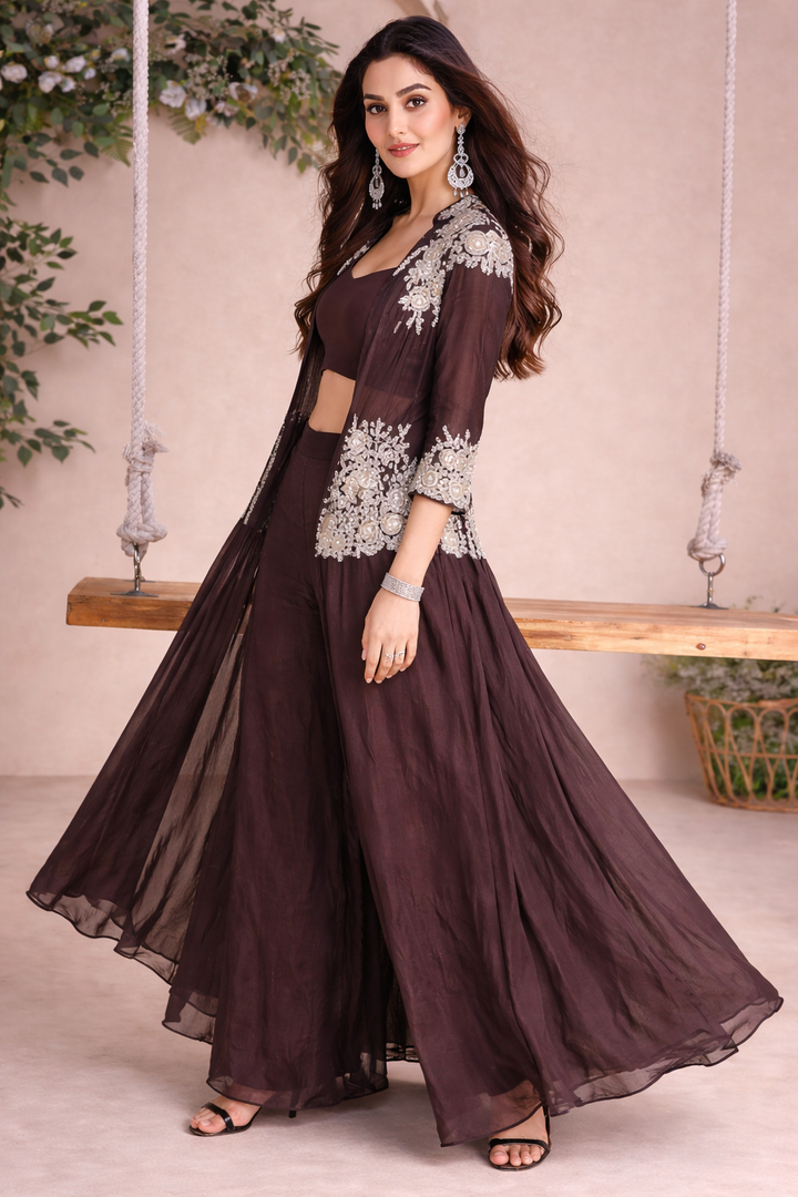 Rasā Jade Handwork Luxury Fusion Wear Set