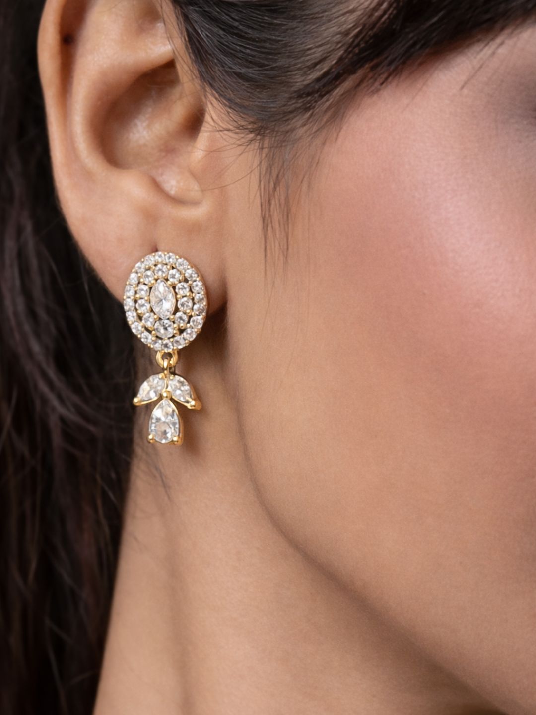 Rivaaz diamond Mangalsutra with earings set