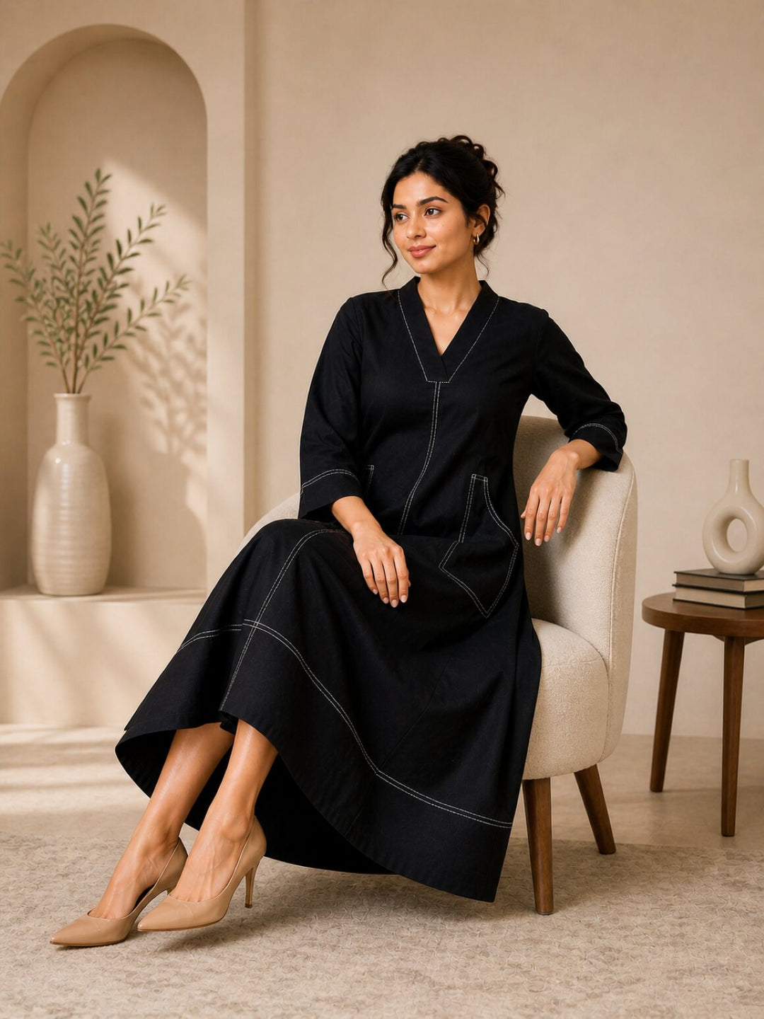 Akshara pitch cotton dress
