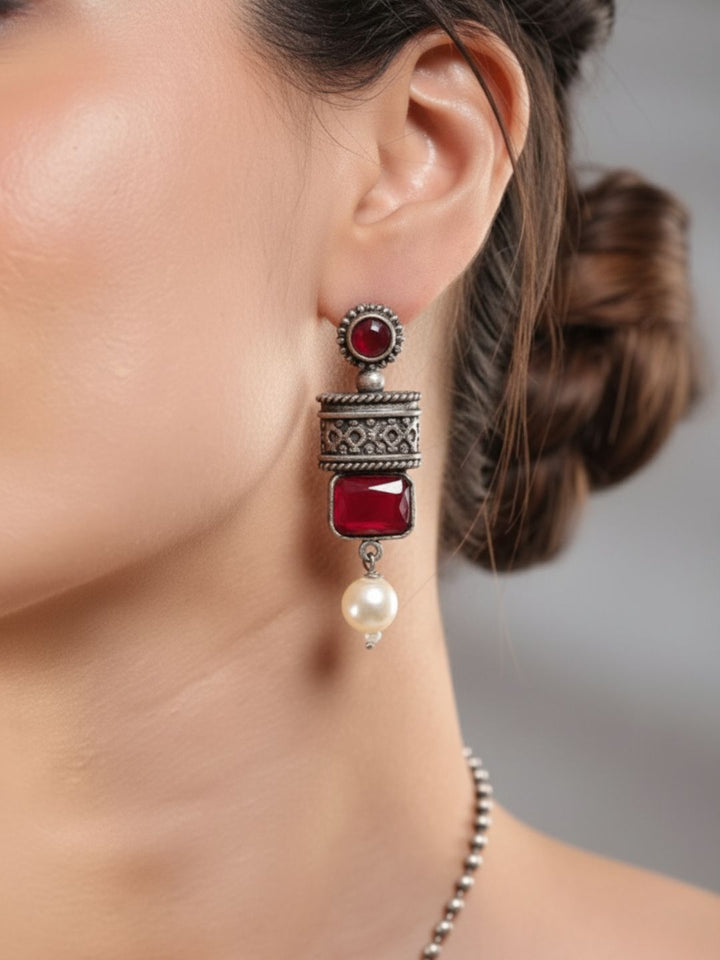 Antara Oxidised necklace set