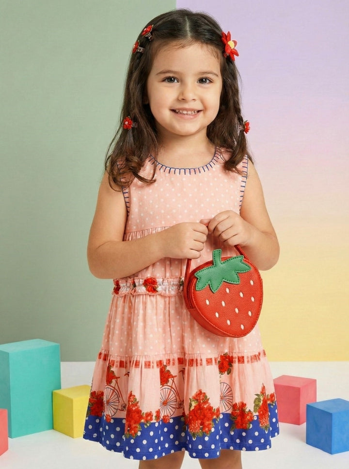 Joy Rose printed cotton dress