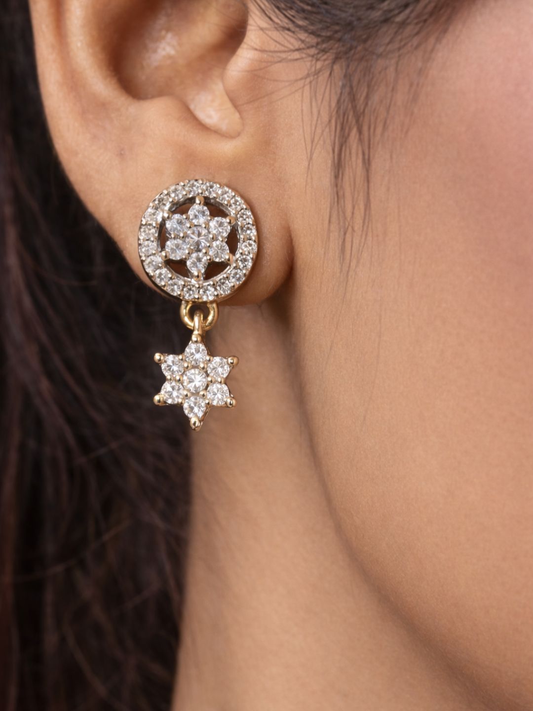 Rivaaz diamond Mangalsutra with earings set