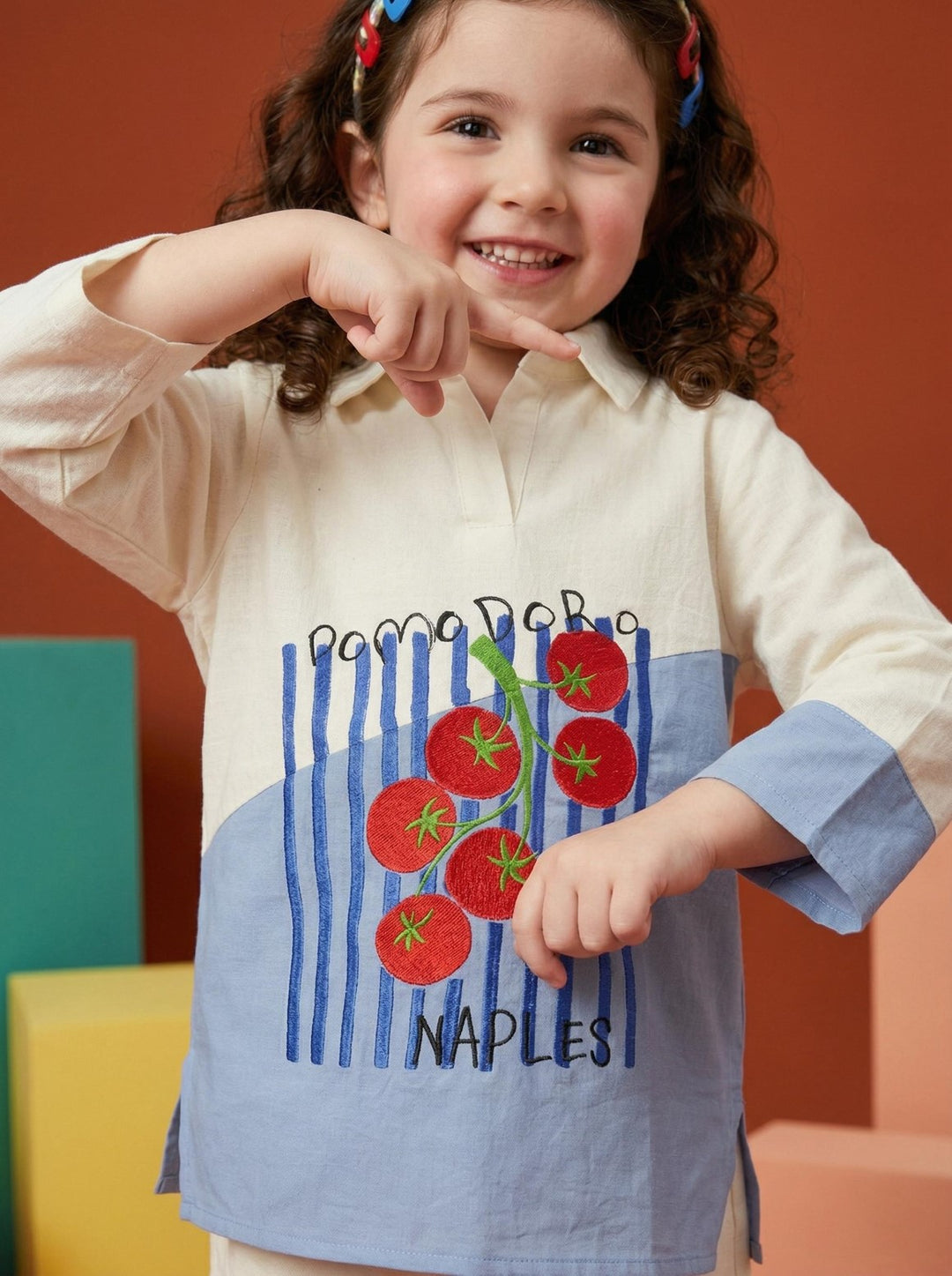 Joy tomatoes cotton co-ord set