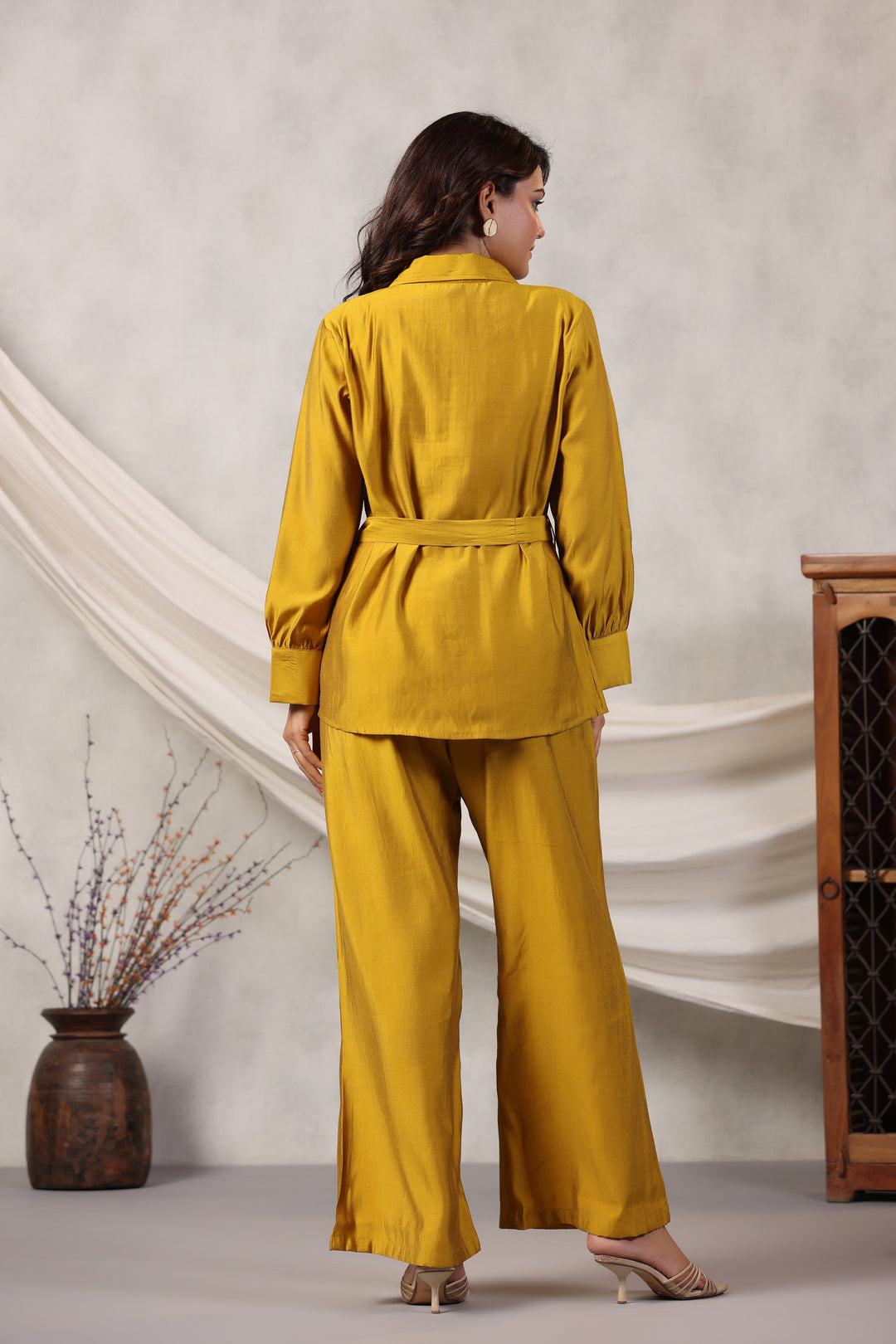 Sheril Mustard Co-ord Set