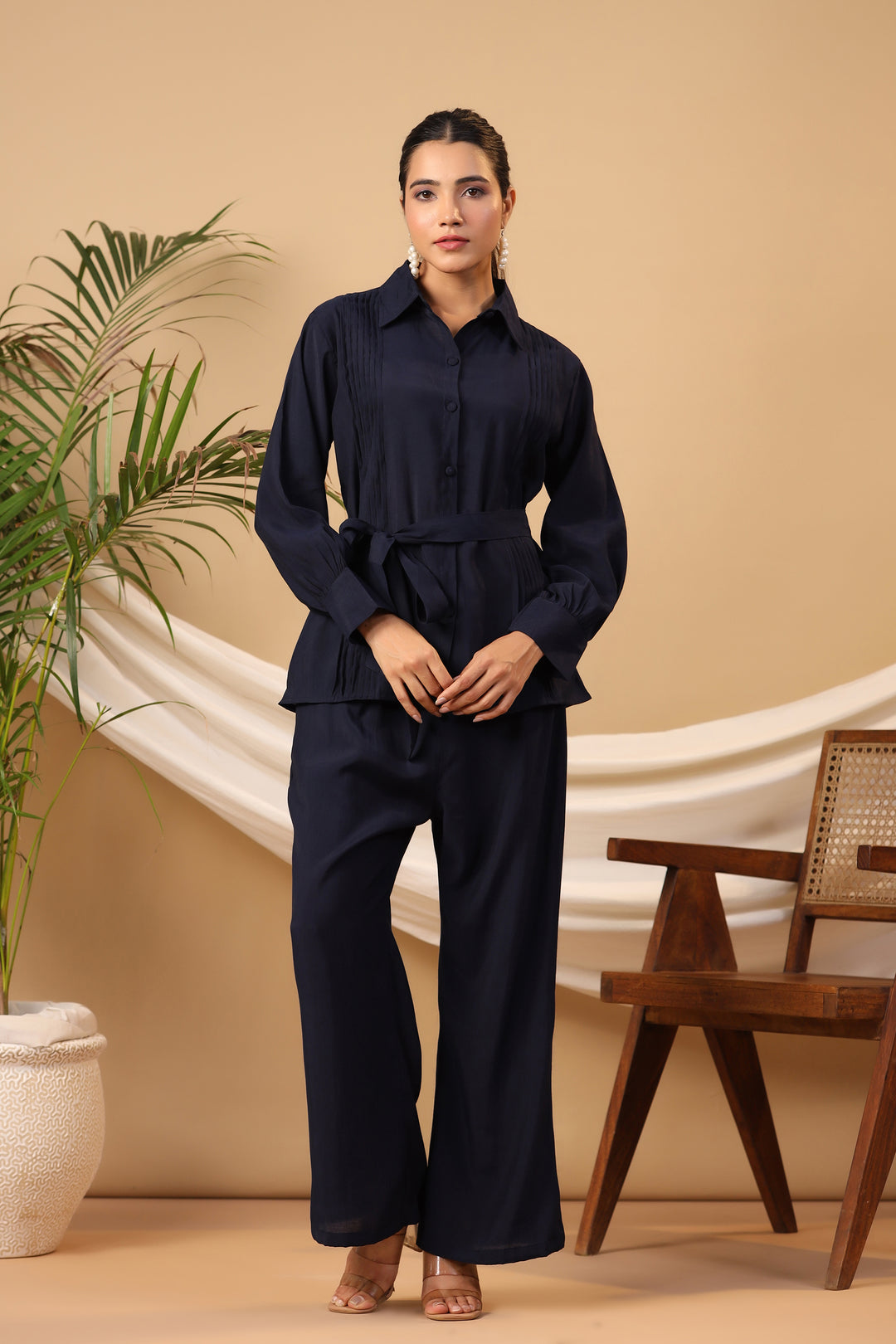 SHERIL NAVY  CO-ORD SET