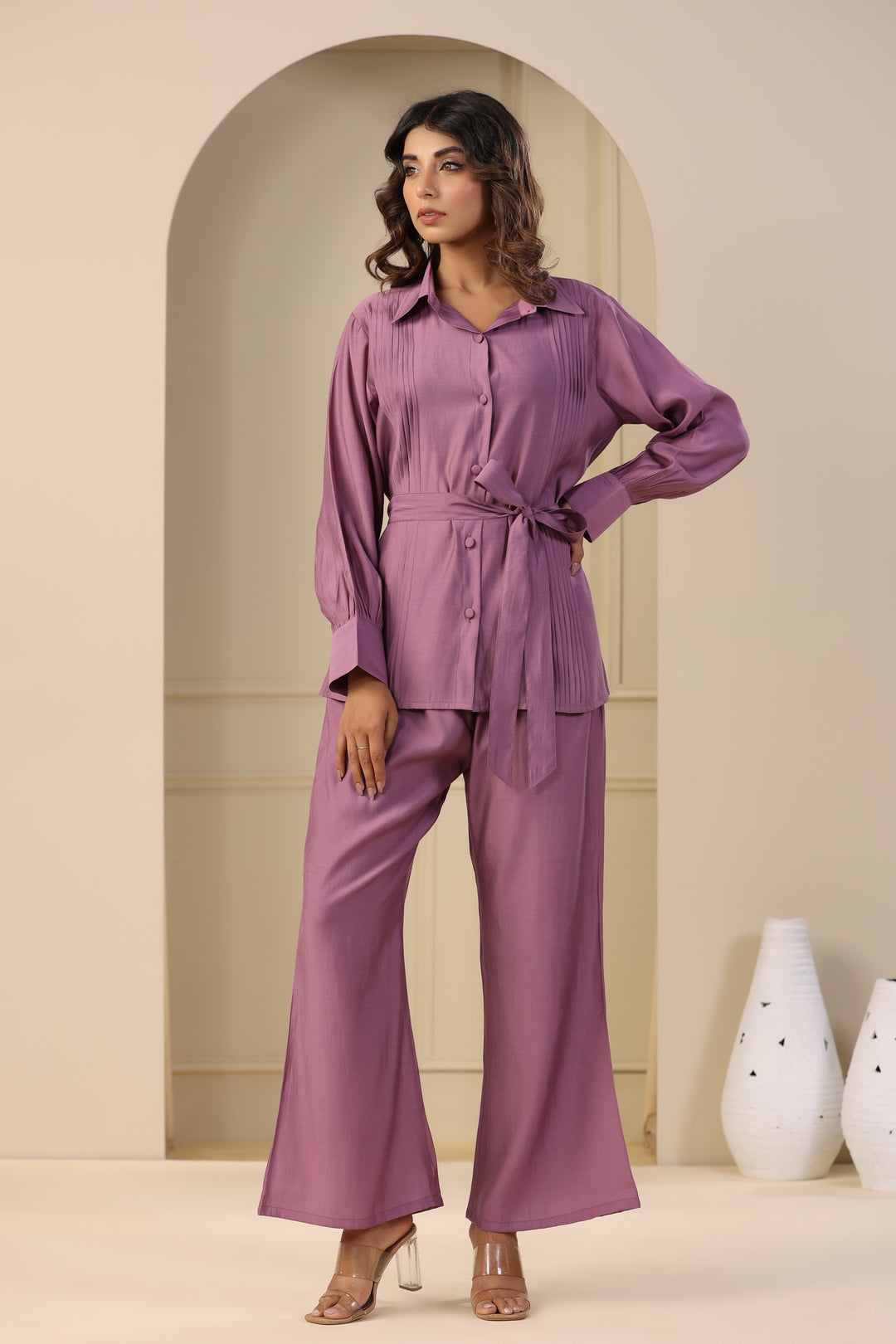 Sheril Purple Co-ord Set