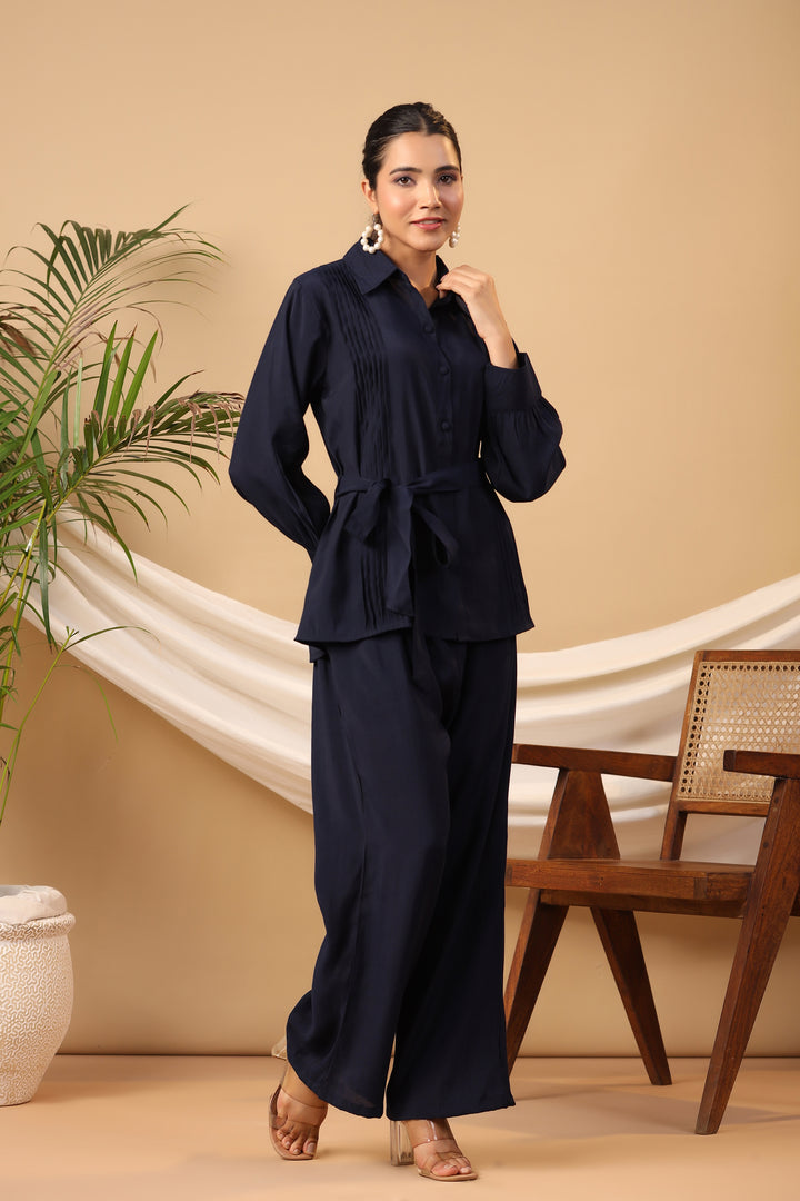 SHERIL NAVY  CO-ORD SET