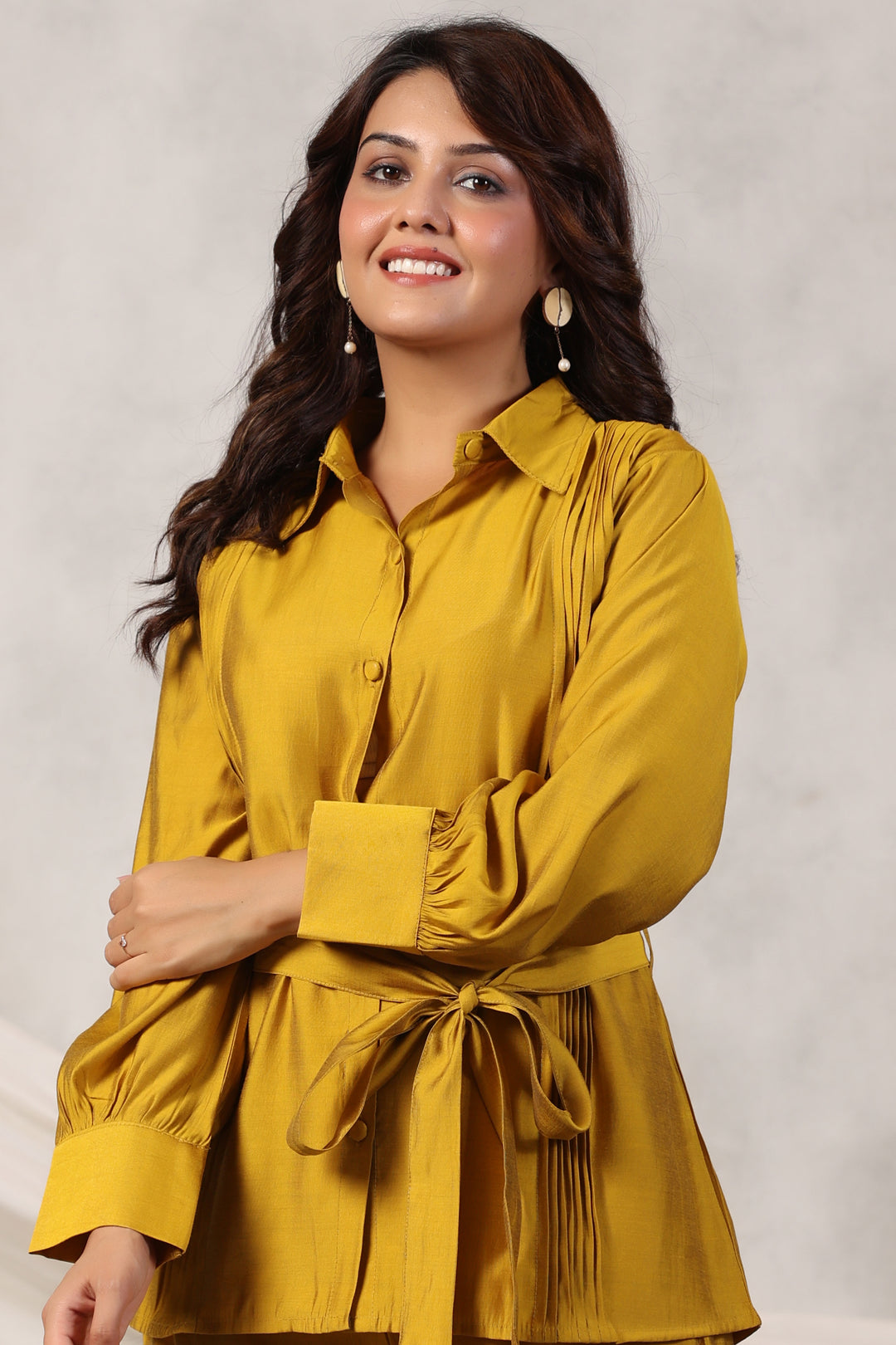 Sheril Mustard Co-ord Set