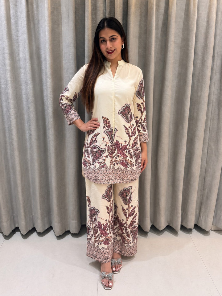 Hardik Artsy Printed Cotton Co-ord set