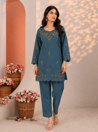 Mayuri Glacier Schiffili Embroidered Co-ord Set