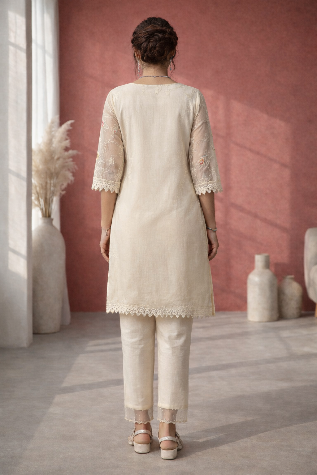 Anumeha daisy full work co-ord set