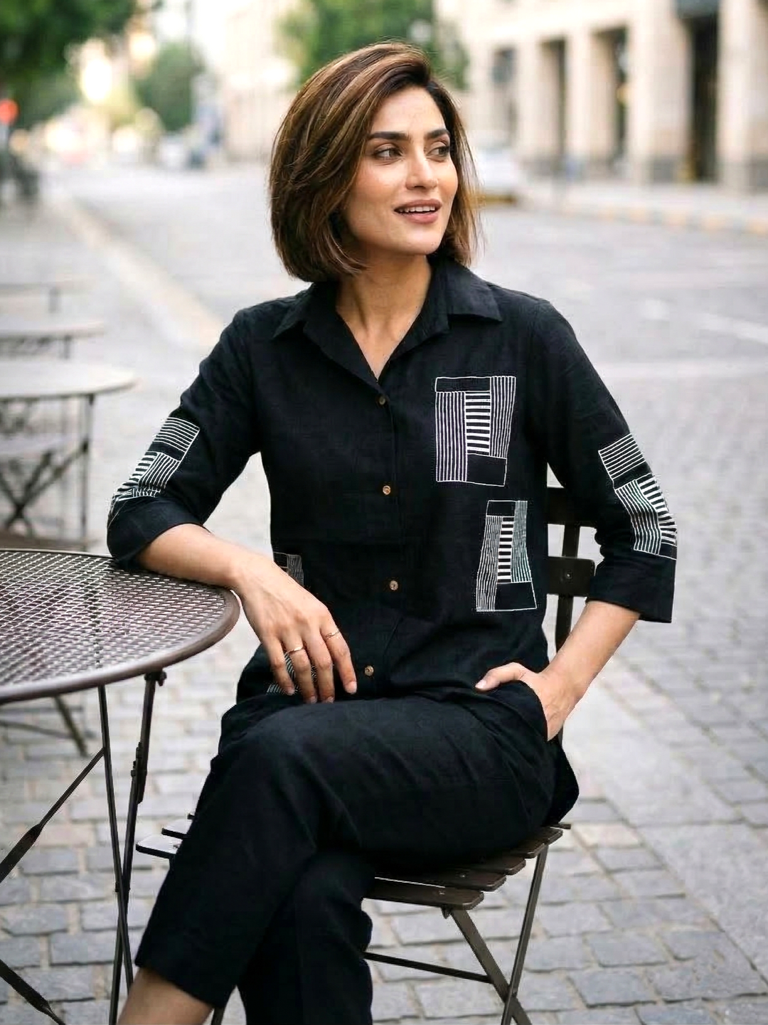 Sorbo sable cotton co-ord set