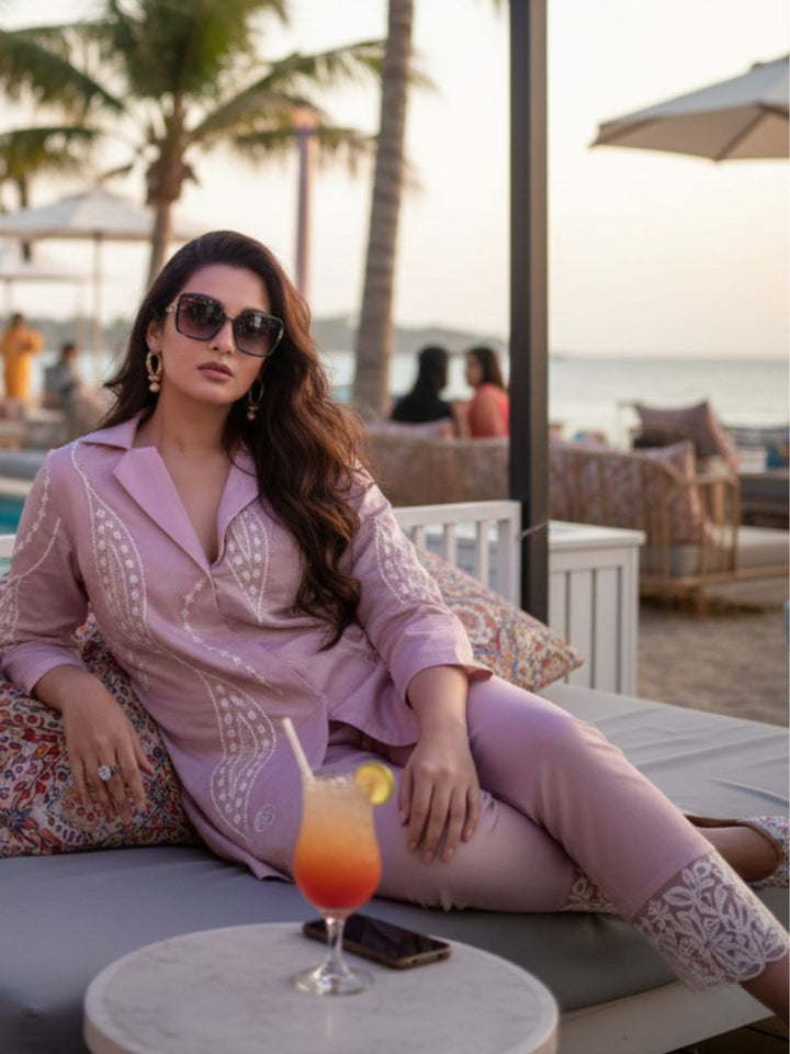 Selena Lily Embroidery Co-ord Set