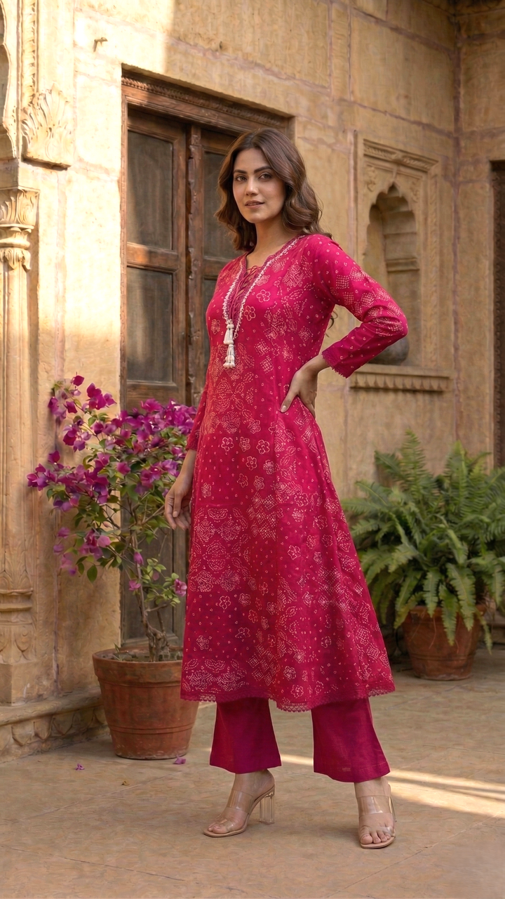 Vairagi Candy Printed Work Suit Set