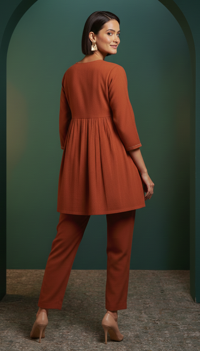 Rushali Mojo Embroidered Work Co-ord Set