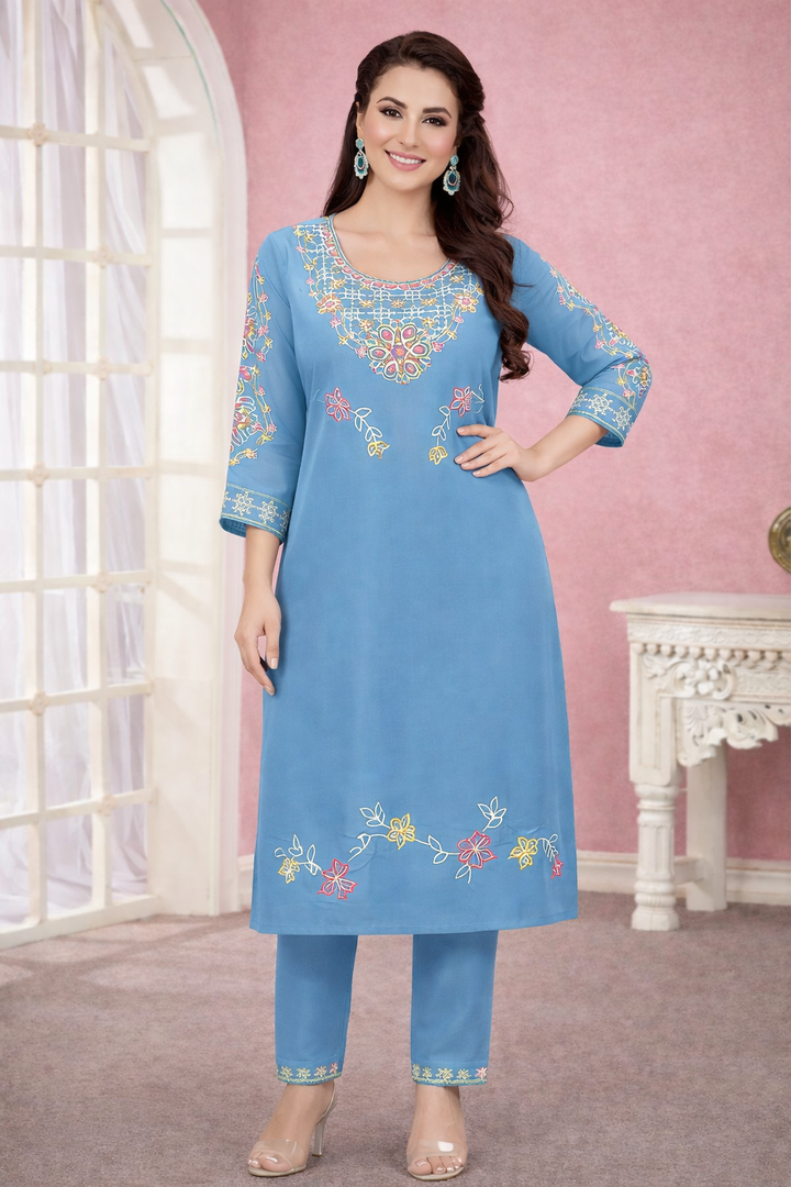 Yami Cadet Embroidered Suit Set