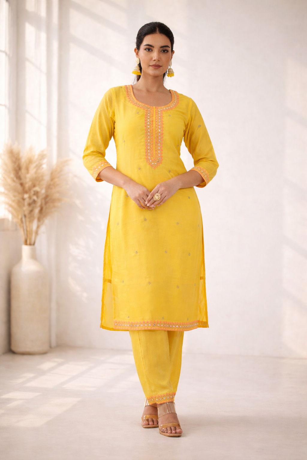 Anila Sunshine Full Work Suit Set