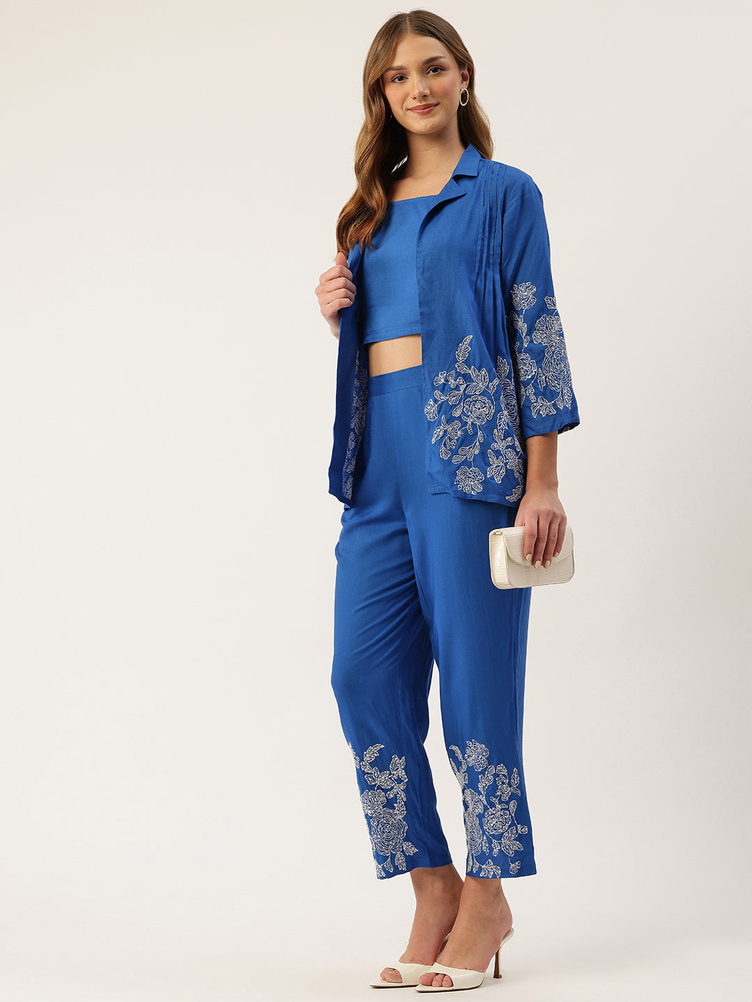 Raya Ocean Embroidred Co-ord Set