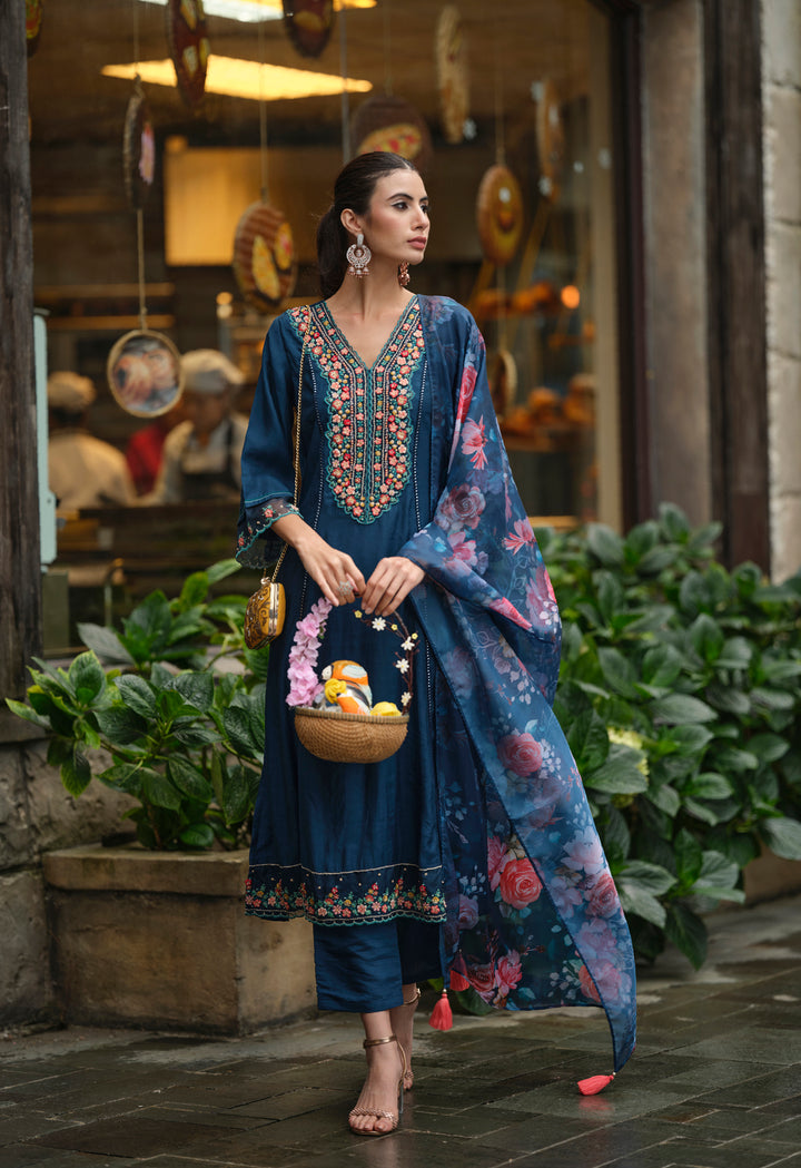 Meher Prussian Pakistani Full Work Suit Set