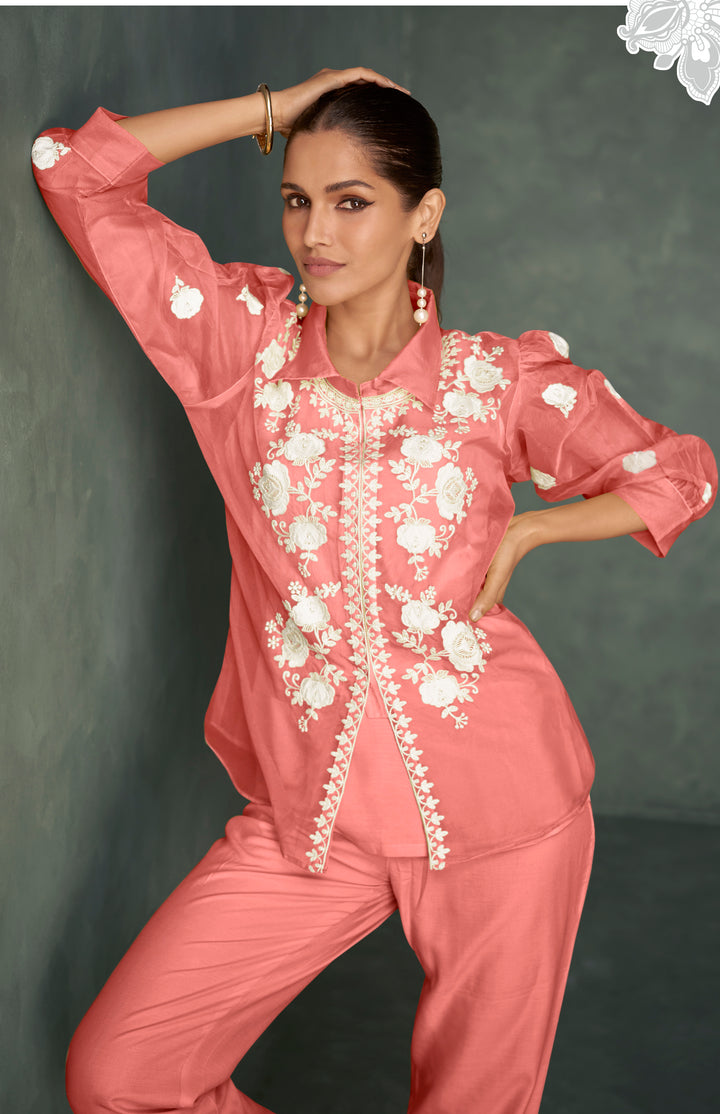 Saba Taffy Embroidered 3 pc Co-ord Set