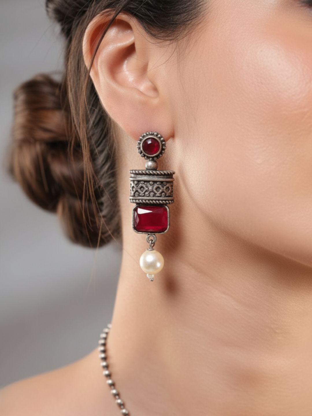 Antara Oxidised necklace set