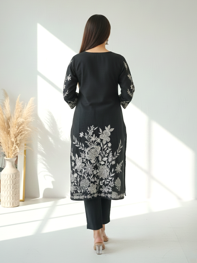 Reet Jet Embroidered Suit Set