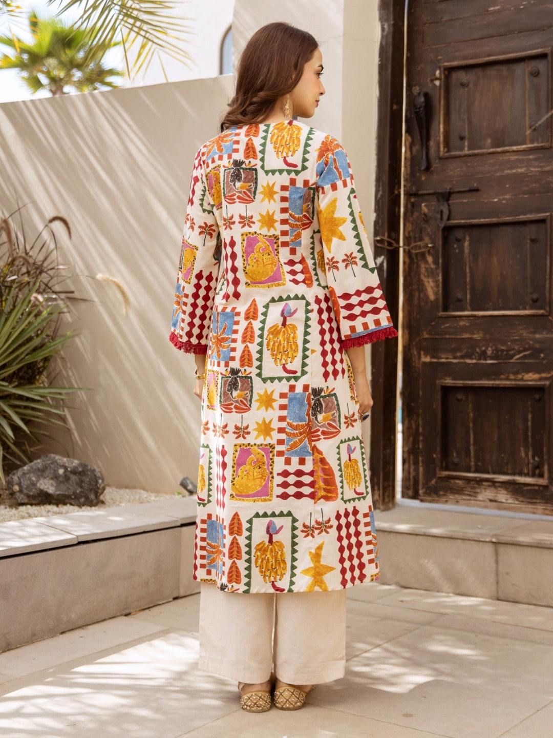 Karen Kaleido Cotton Kurta Pant Set